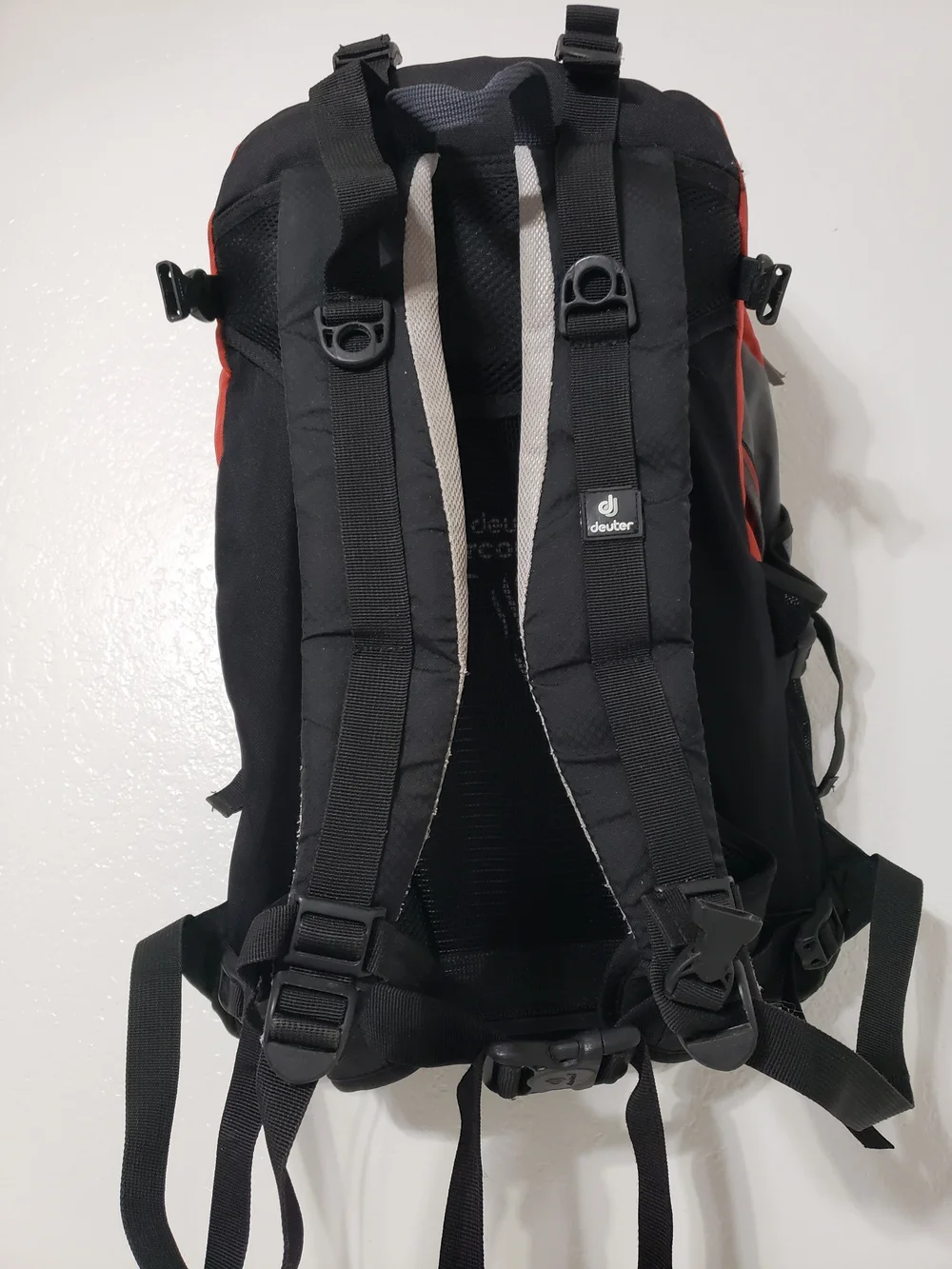 Deuter Vision 60 Hiking Backpack Red Gray Outdoor Trekking Travel Pack